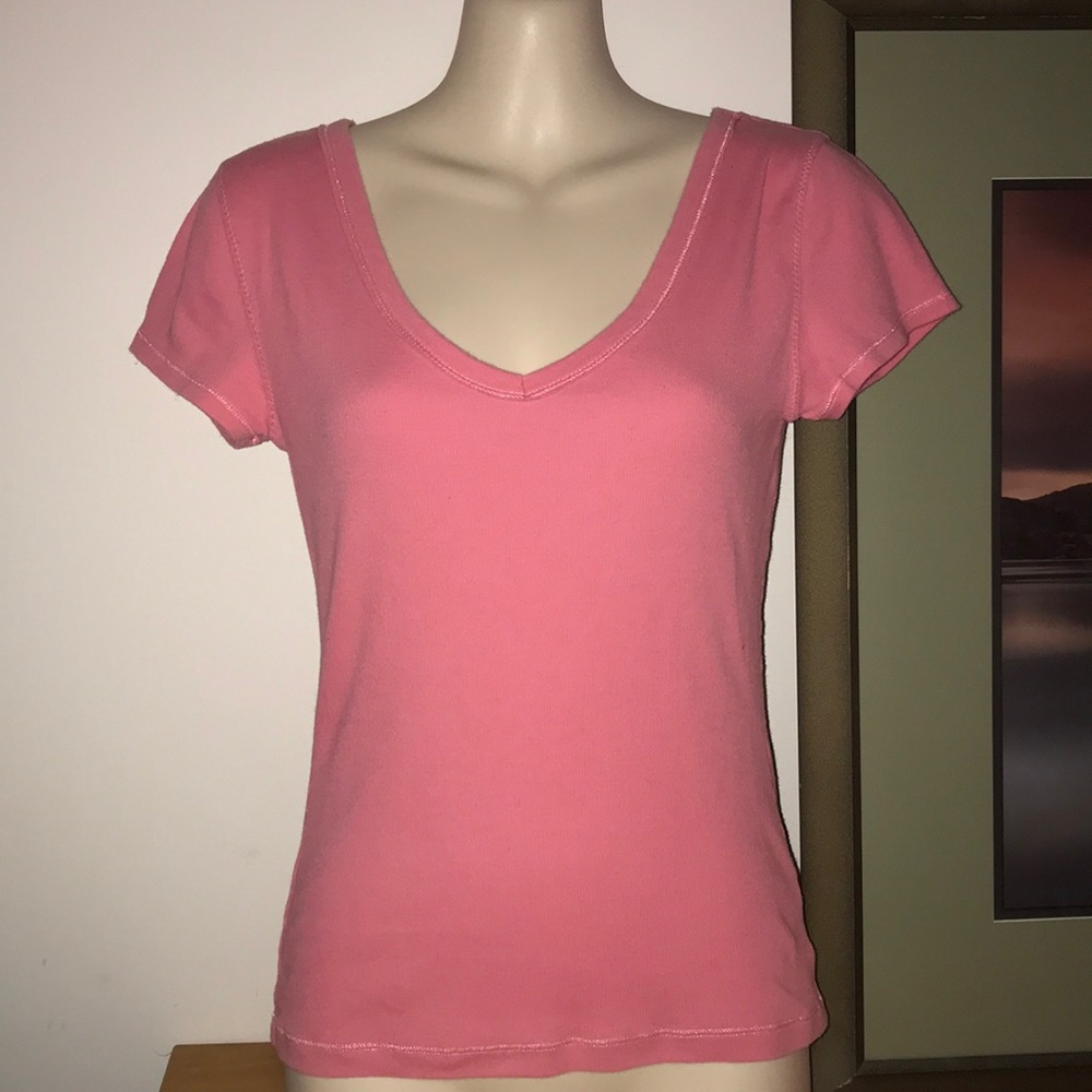 Outlooks V neck Pink t-shirt